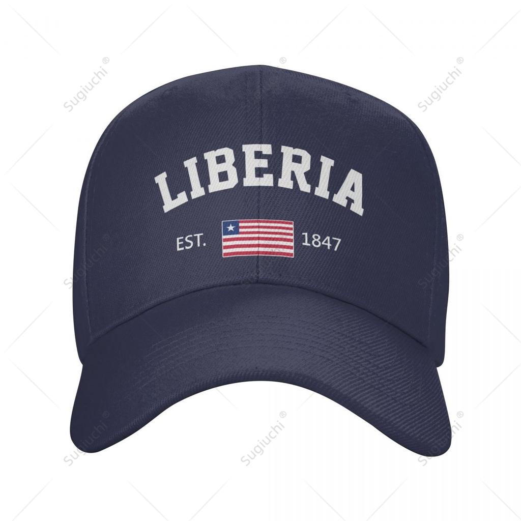 Baseball Cap Liberia EST Independence Day Wild Sun Shade Peaked Adjustable Outdoor Caps