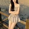 Floral Summer Dress For Women With Polyester Fabric And Slim Fit For Casual Outings