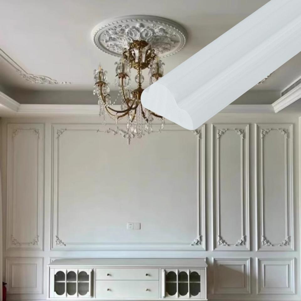 1pc 300cm/118.11in PVC Self-adhesive Soft Line Imitation Gypsum Line Door Frame Window Sleeve Line European Style TV Background