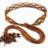 Woven Knot Waist Belt Wax Rope Dress Waistband Casual Female Waist Rope  Girls