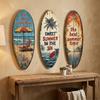 Summer Wooden Surfboards Wall Decor Colorful Beach Decor Wall Art  Bar Cafe Decor