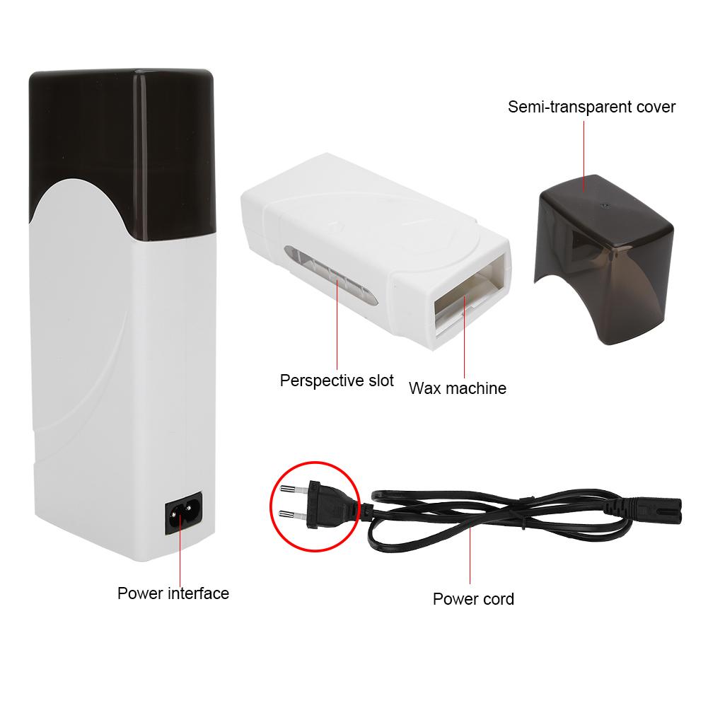 100G Hair Removal Wax Heater Professional Handheld Roller Wax Heater White220V EU Plug
