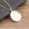 Nidin Fashion Enamel Tai Ji Yin Yang Necklace for Women Men Classic 4 Colors Round Pendant Jewelry Party Friendship Gift