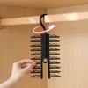 1Pcs Tie Storage Hanger Large Capacity Bow Clip Scarf Belt Hanging RackTie Belt Display Holder Wardrobe Household