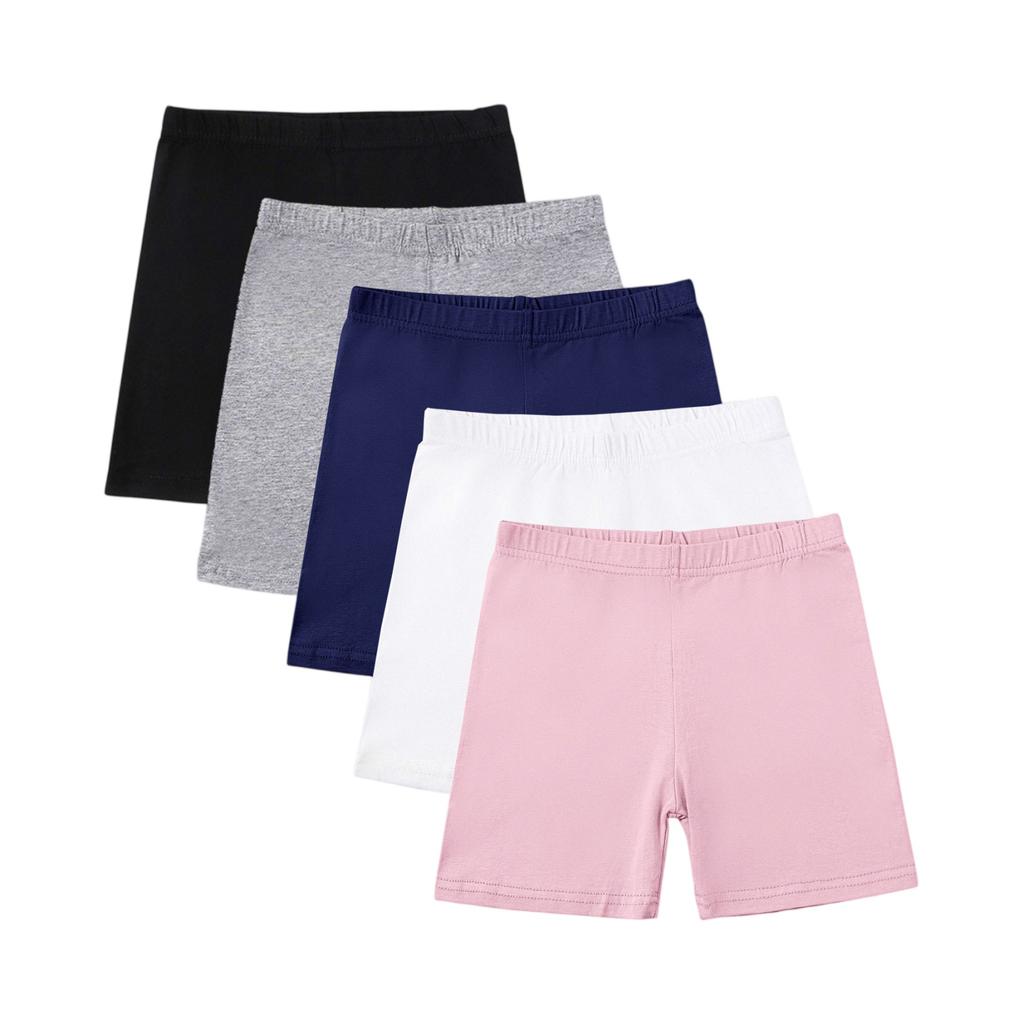 Summer Girls' Three-Point Safety Pants Underwear Leggings Five-Piece Set