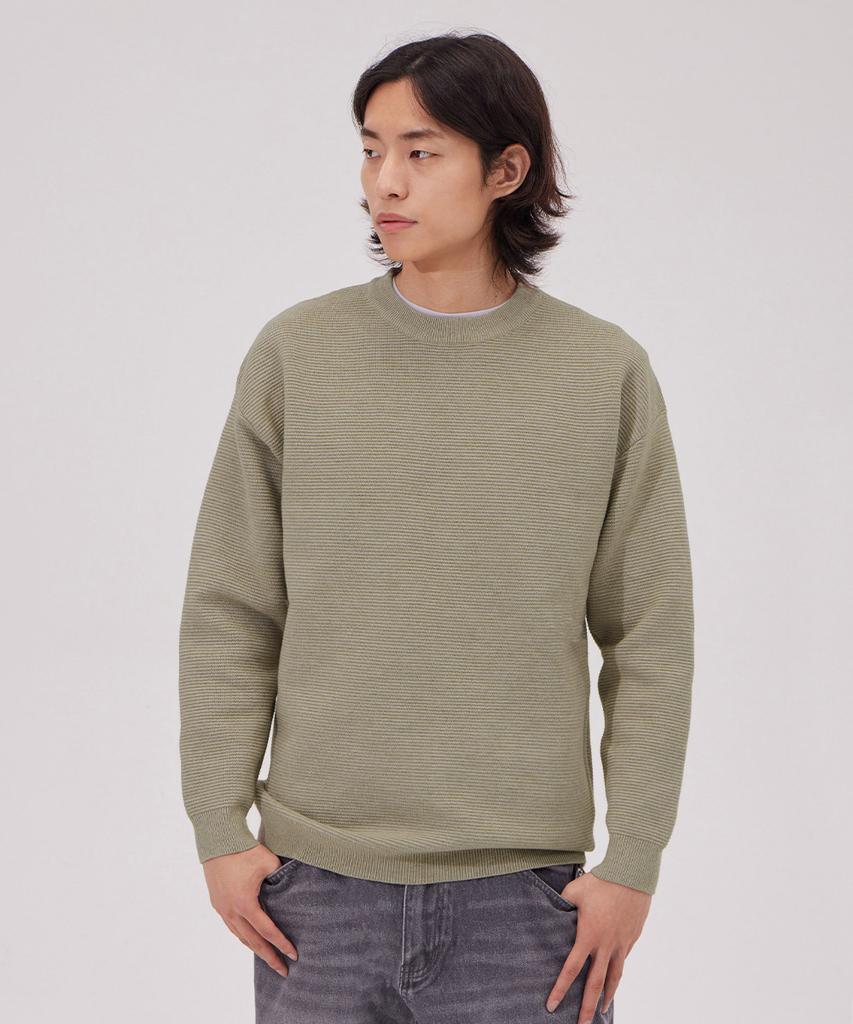 MAKEITTO Daily Viscose Crewneck Knit_Beige