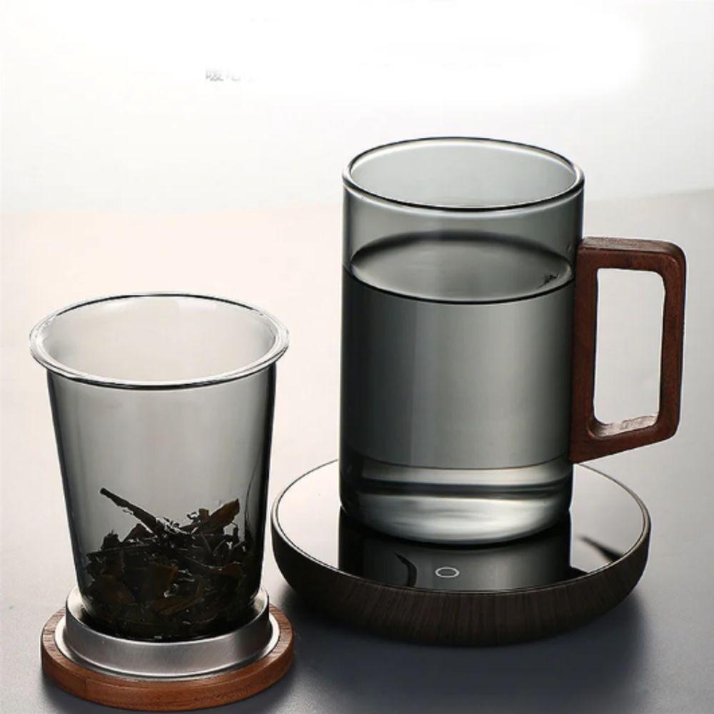 High Borosilicate Glass Tea Separation Cup 500ml Capacity Tea Making Mug Daily Drinking