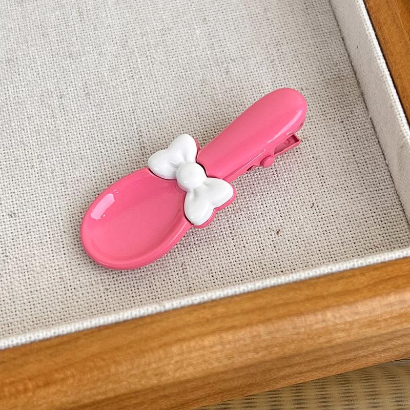 UXSL New Cute And Funny Creative Hair Clips Colorful Bow Soup Spoon Hairpins for Women Girls Barrettes Fashion Hair Accessories