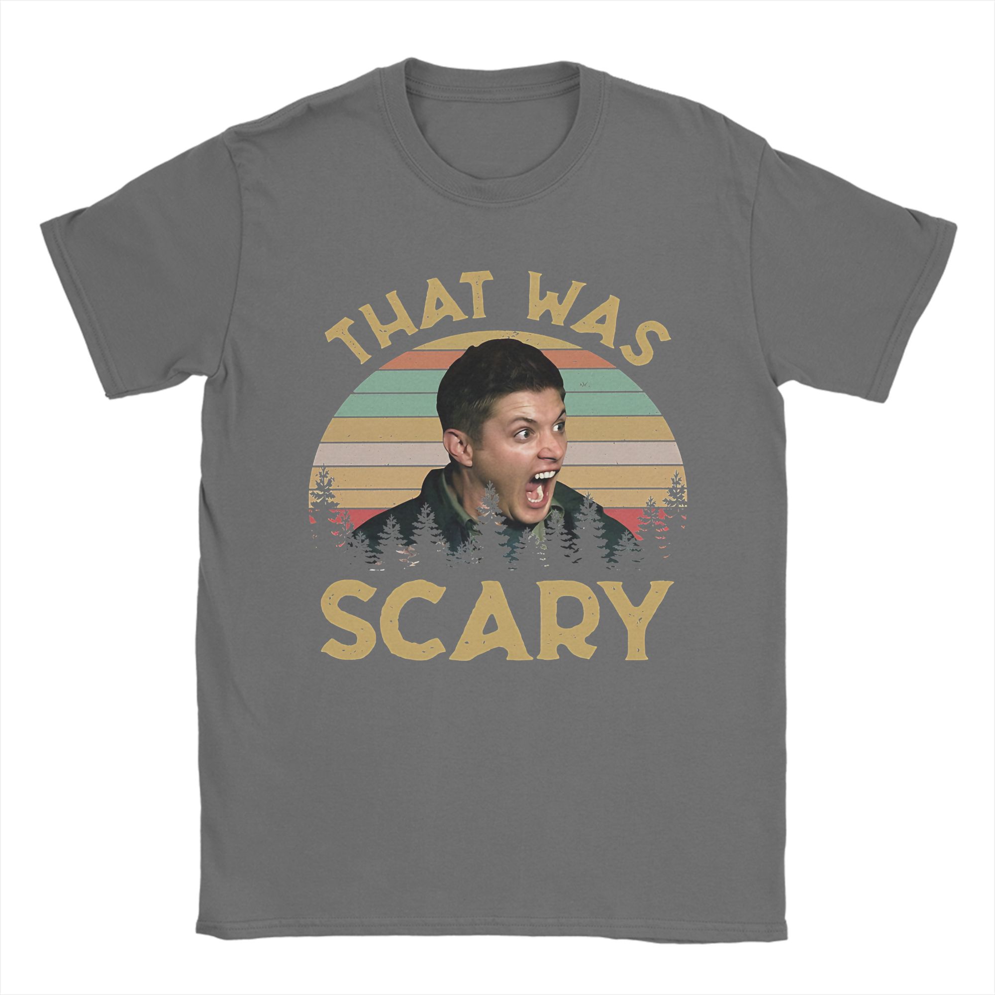 Мужчины Женщины Новое Поступление Дин Винчестер Сверхъестественное Это Было Страшно Смешно Футболка Хлопок Футболки Одежда 4XL