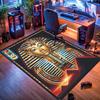 Ancient Egyptian-themed rug, suitable for living room, bedroom, game room, computer room and home décor.
