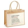 Sac de plage - PLANETEE - Jute avec poche Fernando Définition - Coton - 43 x 33 cm - Anses bandoulière