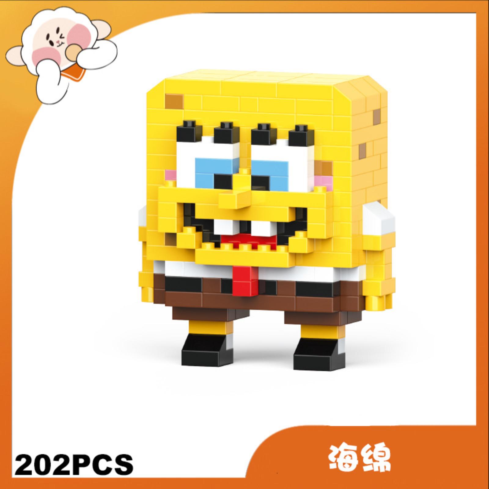 

Building Block Toy Compatible with Popular Construction Bricks Cartoon Character Puzzle Model Educational Assembled Display Figure Set with 202 Pieces One Size белый