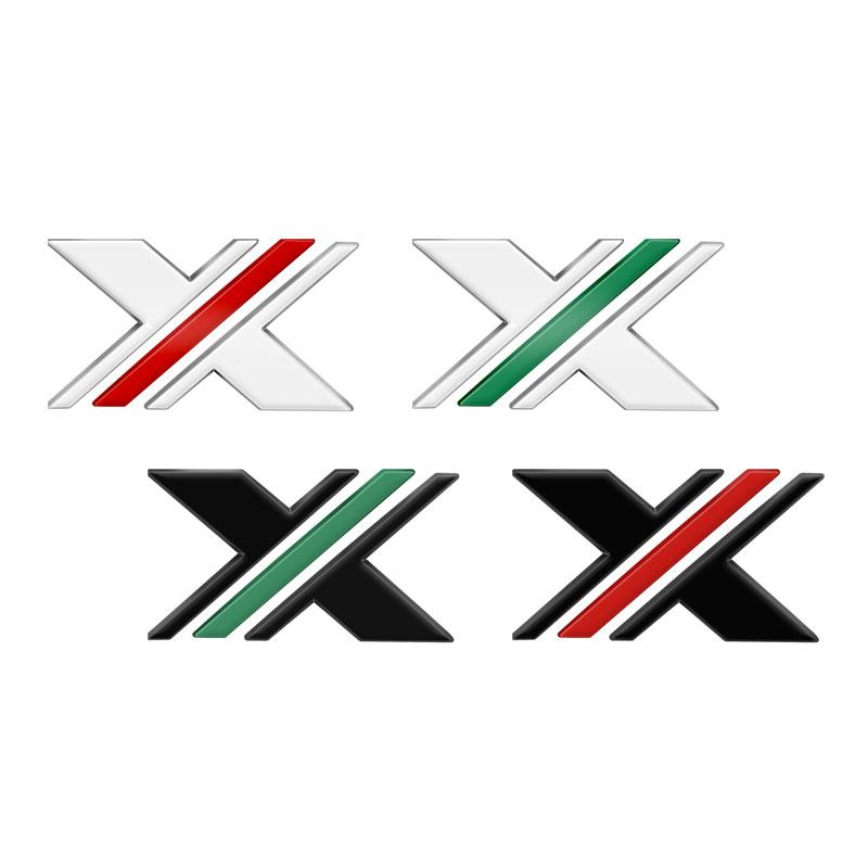 1Pc X XPOWER Logo 3D Metal Exteior Auto Side Trunk Sticker Badge Emblem Car Styling For MG 5 6 7 ZS HS GS 3 TF 5 RX5 GT Accessories