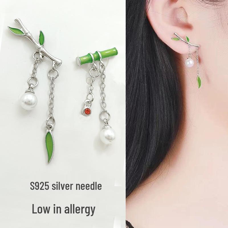 Korean Style Exquisite Butterfly & Flower S925 Silver Stud Earrings - Cute for Students & Trendy Online