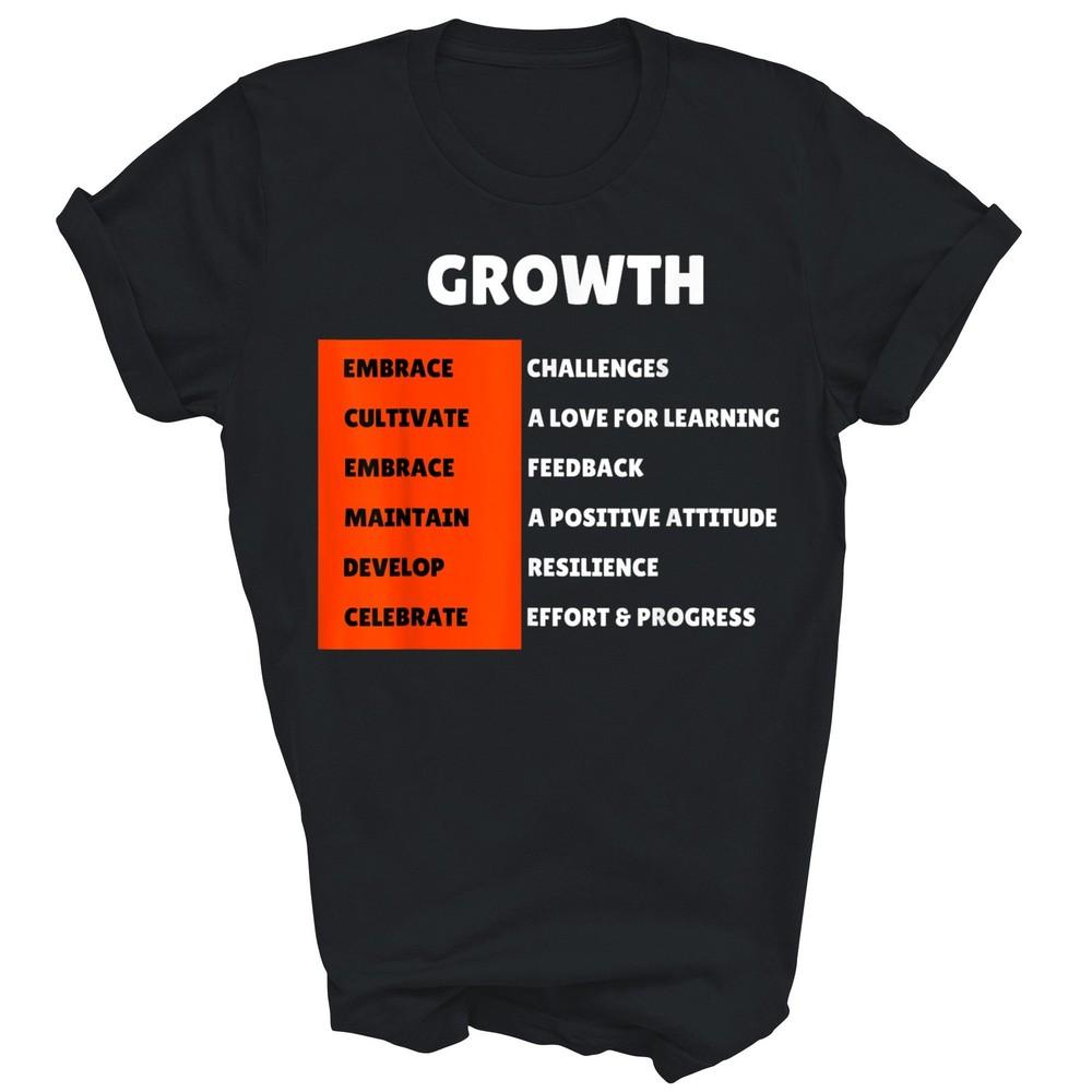 

Growth Inspirational Motivational Quote Unisex Shirt Gift 4XL