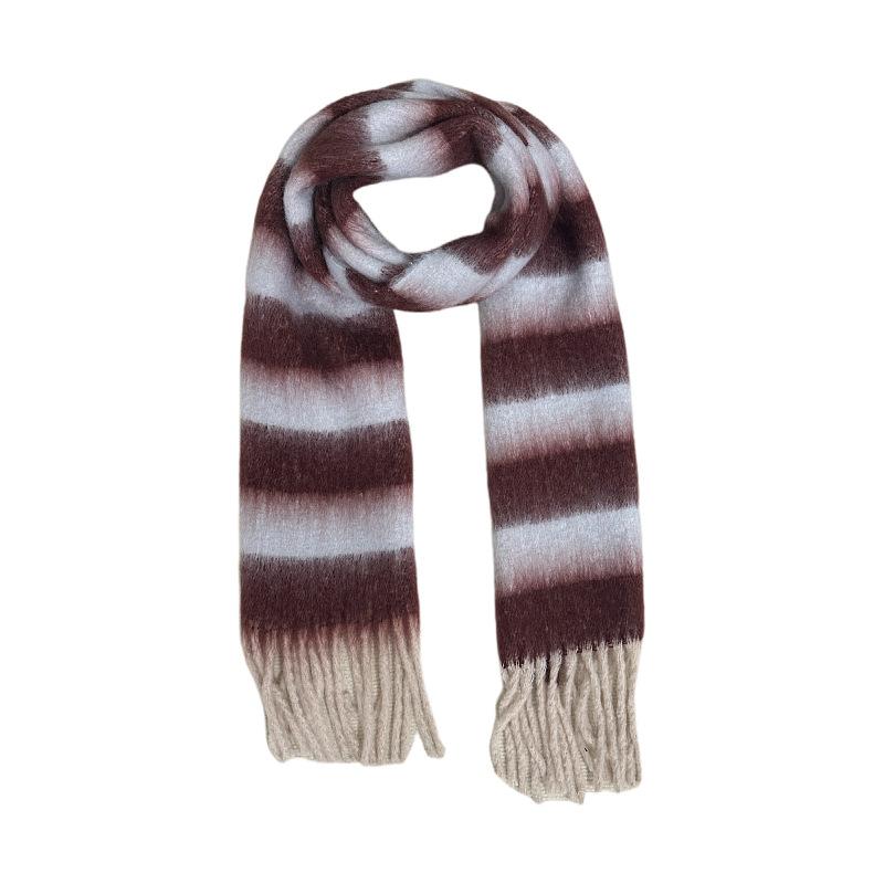 Winter neuer warmer Schal Damen Winter weich bequem süß Mode Schal helle Farbe verdickter Schal