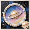 Pearl Painting Kit DIY Saturn Planet Space Theme. Home or Office Wall Decoration