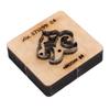 Leather Cutting Die with Wooden Base Alloy Steel Punching Cutter for Leatherwork Fabric Paper