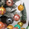12pcs 6cm Painted Christmas Balls Pendant Shatterproof Xmas Tree Pendants  Holiday Wedding Party