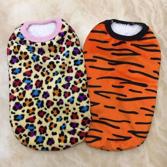 

Pet Clothes Skin-friendly Unique Pattern Cotton Medium Teddy Dog Warm Vest Decor for Autumn