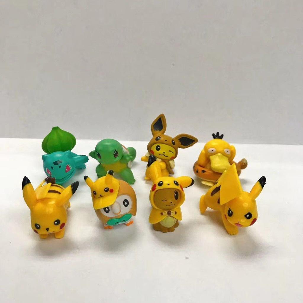 Multicolor 8-piece Pokemon Pikachu Figures Set Ideal For Fans Of All Ages!