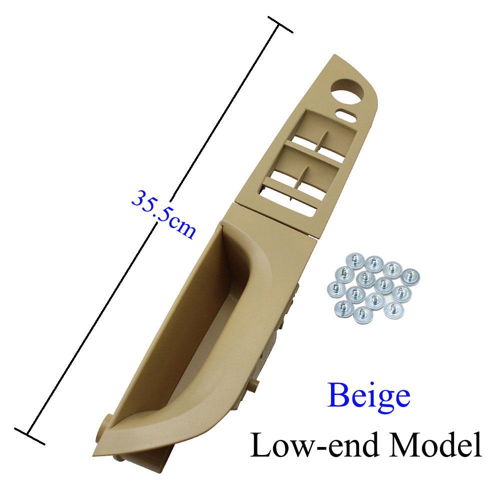 LHD Auto Innen Schwarz Beige Tür Armlehne Pull Griff Panel Abdeckung Trim Ersatz Für BMW 3 Serie E90 E91 316 318 320 325