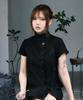 Peulaegeupam Phalaenopsis Oriental Blouse (Black)