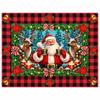 Christmas Tablecloth Festive Snowman Santa Print Dining Table Decor Gift