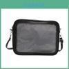 Solid Color Large Capacity Women Shoulder Bag With Transparent Compartment For Urban Casual Outfits