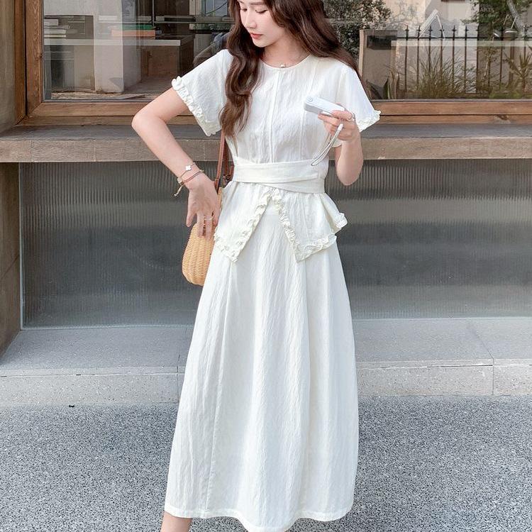 Women's French Style Waist-Cinching Summer Two-Piece Skirt Set - 2026 Arrival