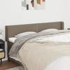 VidaXL Headboard with Ears Taupe 203x16x78-88 Cm Fabric3118654