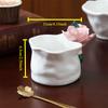 1PC Handmade Flower Cup Rose Ceramic Coffee Cup Mug Mug Souvenir Tea Cup Afternoon Tea Party Home Tableware Decoration