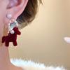 Cartoon Horse Horse Mascot Drop Earrings Fashion Jewelry Red Pony Earrings  Year of Horse Gift