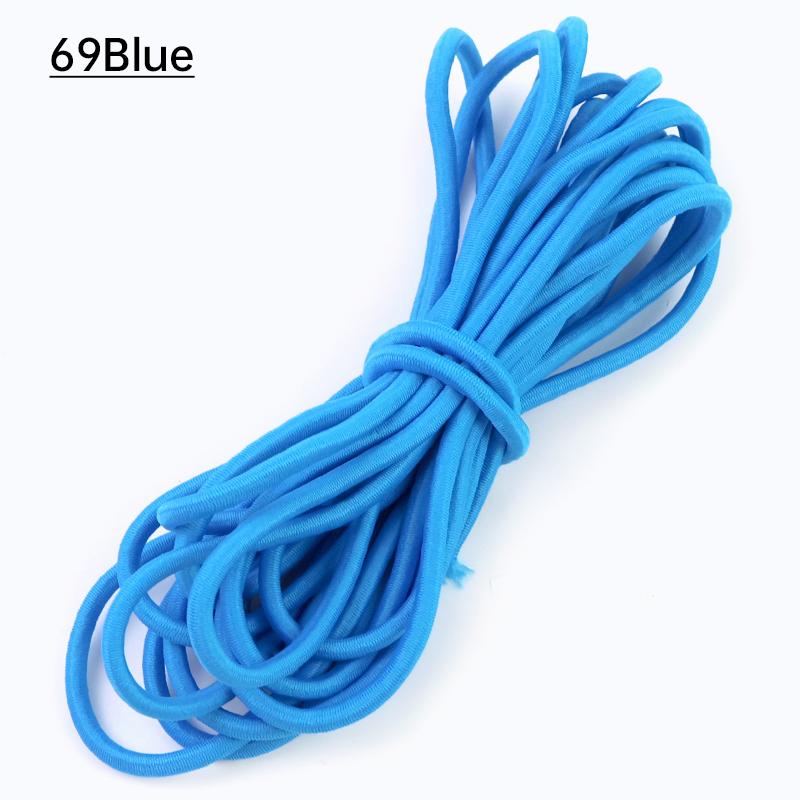 2/5/10Meters Meetee 5mm Elastic Ropes for Waistband Colored Rubber Band Clothes Bags Stretchable Cord Garment Sewing Accessories