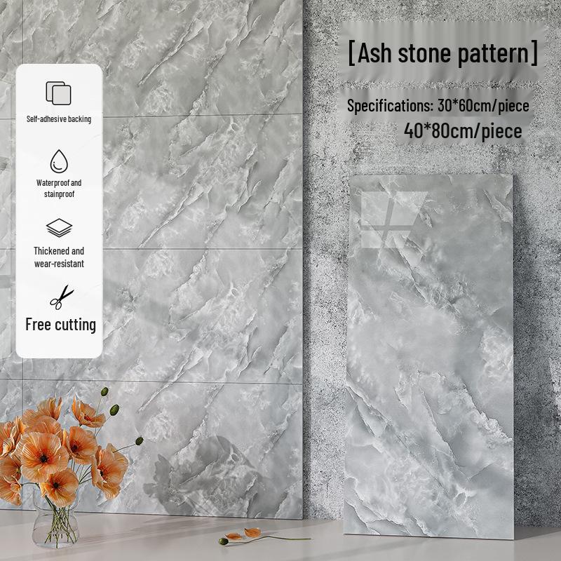 3D Waterproof Oil-Proof Tile Sticker for Kitchen and TV Wall Renovation.