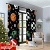 Set Of 2 Flat Printing Curtain Sports Balls Seamless Digital Printed Polyester Drapes Party Decorations Use Bedroom Office Curtains Made Master Window