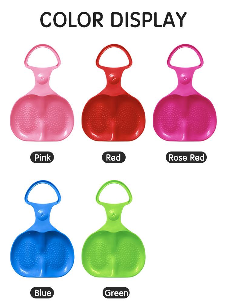 Durable Apple-Shaped Ski Sled for Kids: Outdoor Grass and Sand Sliding Pad