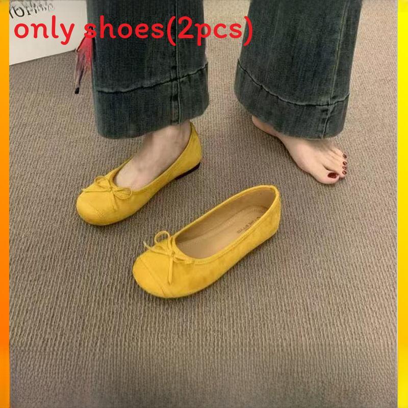 Ballerinas für Damen aus PU-Material mit weicher Sohle für den täglichen Gebrauch Frühling 2024