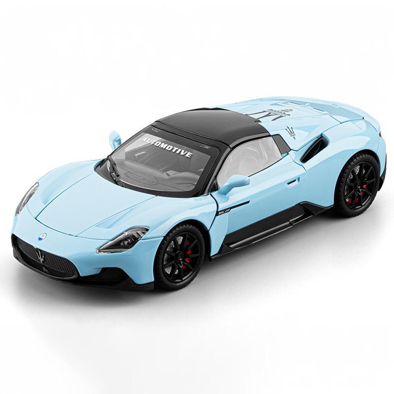 

1/24 Maserati MC20 Convertible Sports Car Alloy Diecast Model Car Sound & Light Pull Back Collectibles Hobby Decoration Birthday синий
