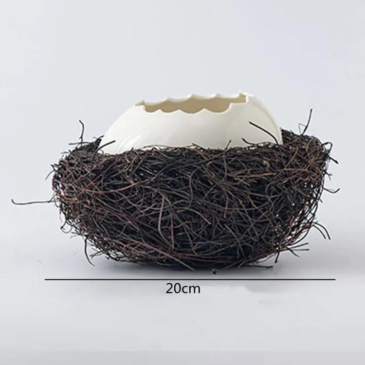 Kreative Vogelnester Dekoration Dessertschale, Eierschalen-Schale, Keramik-Geschirr, Back-Pudding-Schale, Eier-Dämpfer, Küchenutensilien