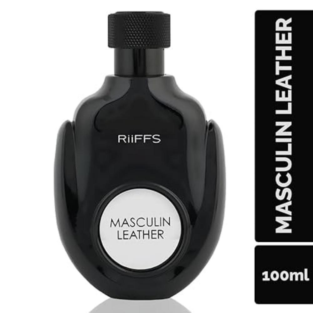 Riiffs Masculin Leather Imported Long Lasting 100ml Men Perfume, Citrusy,  & Leather, Soothing Fragrance