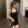 Summer Sexy Girl Halter Dress With Ruffle Detail For Girls Party Wear