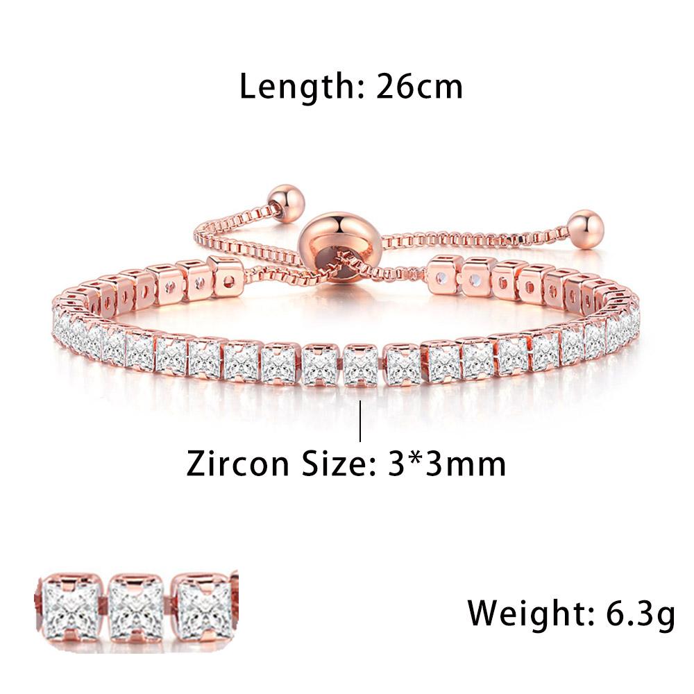 New Fashionable Zircon Tennis Bracelets for Women Dazzling Various Shape Crystal Hand Chain Trend Sexy Party Accessories Zircon