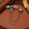 Vintage Baroque Crystal Cross Brooch for Women & Men - Rhinestone Classic Badge