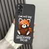 Red Panda Cute Animal Case For Xiaomi Redmi Note 10 11 12 Pro 8 9 Note 11S 10S Redmi 12C 9C 10A 10C Cover Shell