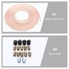 1Set Nickel Copper Brake Line Tube Flexible Auto Brake Tubing Coil Replacement for Hydraulic Braking System Fuel Transmission
