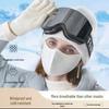 Australische Samt 3D Wintermaske: Winddicht, Kältefest und Schützend für Outdoor-Radfahren und Skifahren - Damen-Hochwertiger Augenwinkel-Schutz.