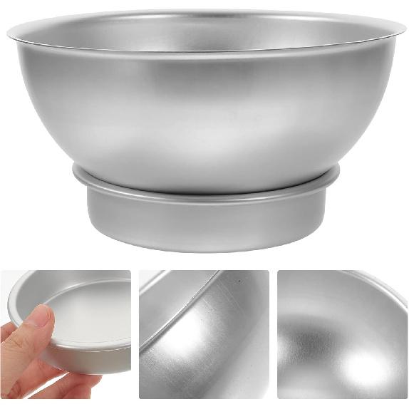 Kichvoe Hemisphere Cake Pan Semi-Sphere Baking Molds, 2 Sets Football Basketball Baking Pans, Aluminium Alloy Non-Stick Molds for Chiffon, Bikini