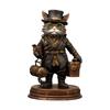 Halloween Inventor Cats Figurine Resins Art Piece With Intricate Steampunk Detail For Home Office Desk Shelf Display