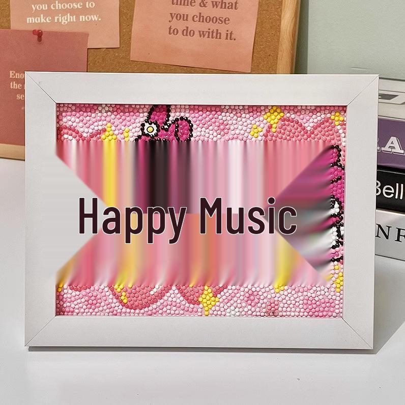 Kit de Peinture Diamant 5D Sanrio Encadré – Jouet Éducatif pour Enfants